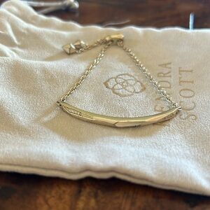 Kendra Scott adjustable bracelet, gold color with crystal inset